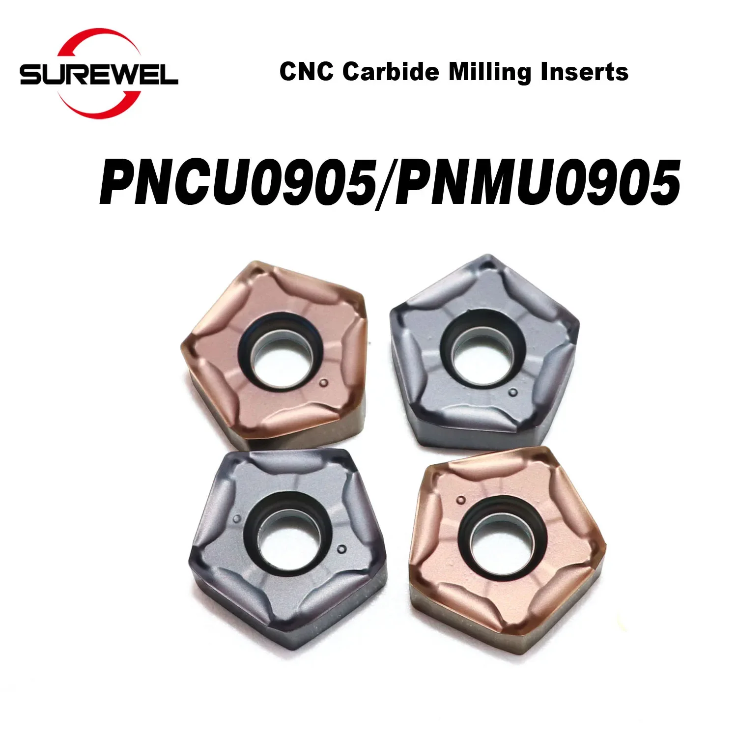 

PNMU090508ENER PNCU0905GNER Высокоскоростная сверхмощная режущая двусторонняя высокоэффективная твердосплавная пластина с быстрой подачей для фрезерования