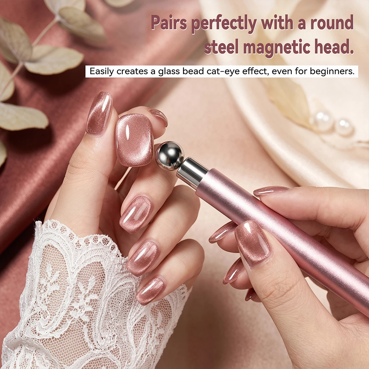 Strong magnetic Long Double Head Nail Magnet Tool Pens Magnetic Cat Eye Gel Polish Nail Art Kit for DIY Salon Studio Or Home Use