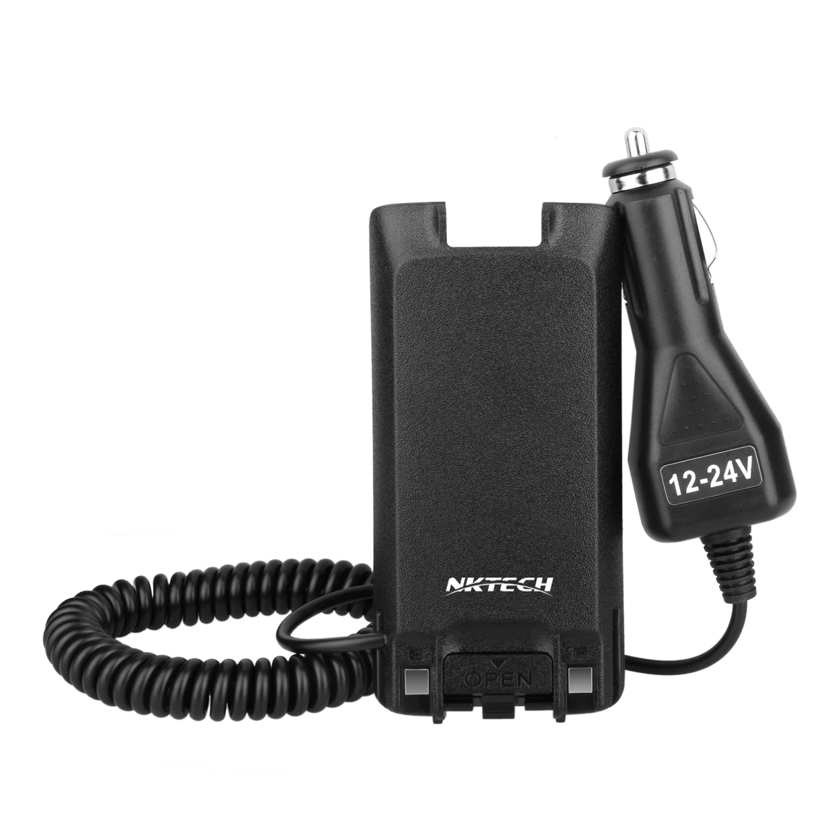 NKTECH-cargador de batería para coche, eliminador de batería de 12-24V para TYT, MD-380, MD-380GPS, GPS, MD-390, Radio móvil Digital, transceptor DMR