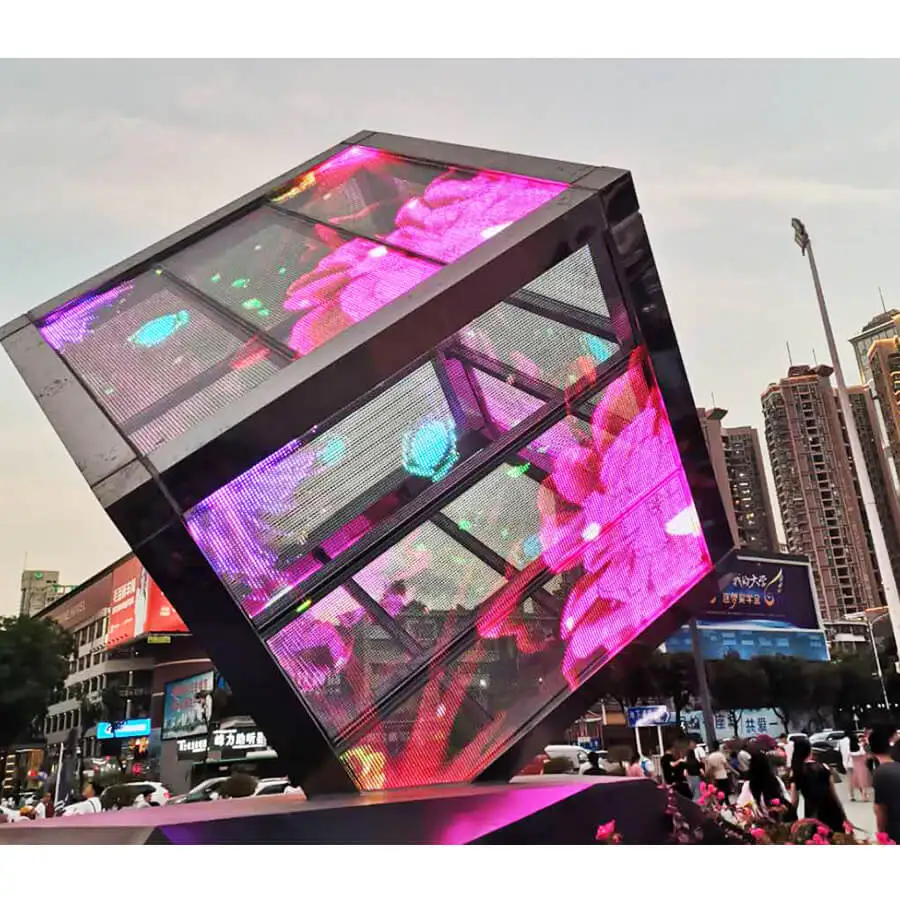 Flexible hd Transparent Display Screen Transparent Screen Display Mall Glass Window Screen