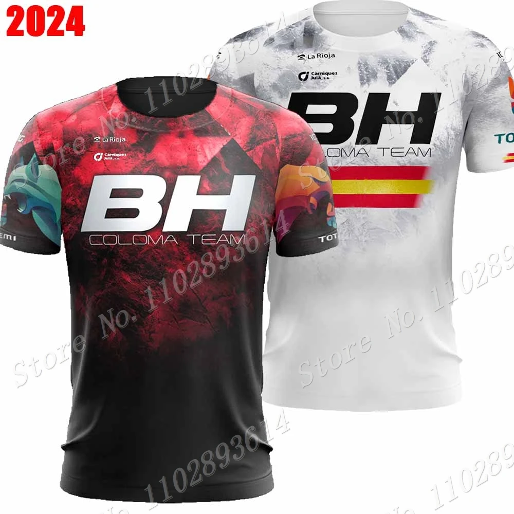 CAMISETA BH Coloma Team 2024 T Shirts 3D Print Red Jersey Mens Summer Running Streetwear Casual Technical Training Clothes Ropa