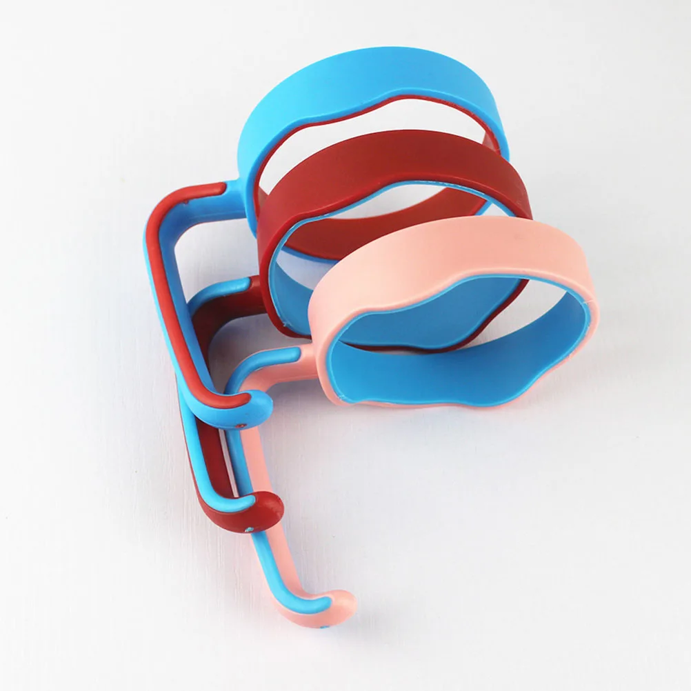 

4 pcs Protective Sleeve Plastic Cup For Water Cups Tumbler Grip Covers Sleeve Handles Water Tumbler Grip Protective