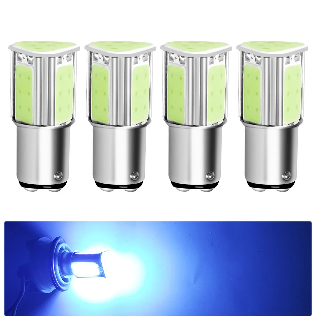 4PCS BA15S BAY15D LED Auto Bremse Reverse Glühbirnen 1156 P21W S25 G18 1157 P21/7W 12V für Automotive Stop Blinker Lichter