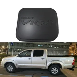 1PCS ABS Chrome plated/Painted black For Toyota Hilux AN30 Vigo 2012-2014 chrome Accessories Fuel Tank Cap Covers