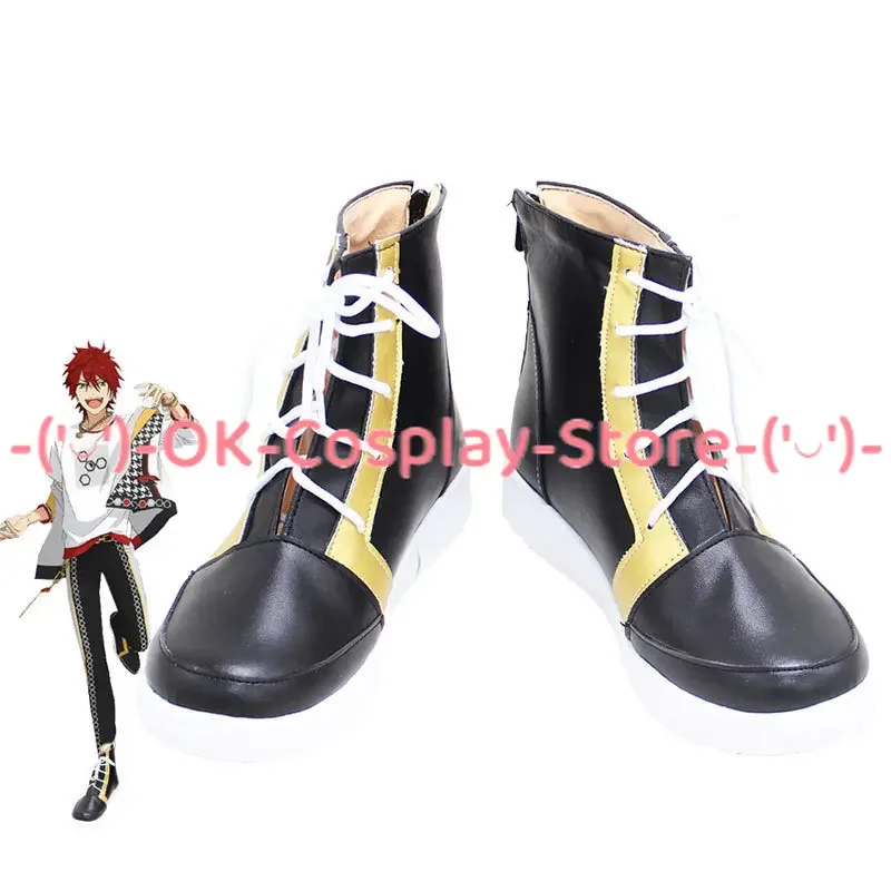 

Game Ensemble Stars Crazy:B Amagi Rinne Cosplay Shoes Halloween Carnival Boots Cosplay Prop PU Leather Shoes Custom Made