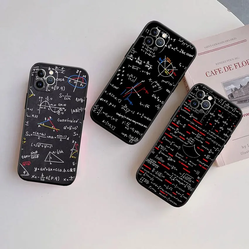 Chemical Maths Formula New High-End Phone Case for Xiaomi Mi Poco F1 F2 F3 M2 M3 M4 M5 X2 X3 X4 GT NFC Pro 11 12 CC9E