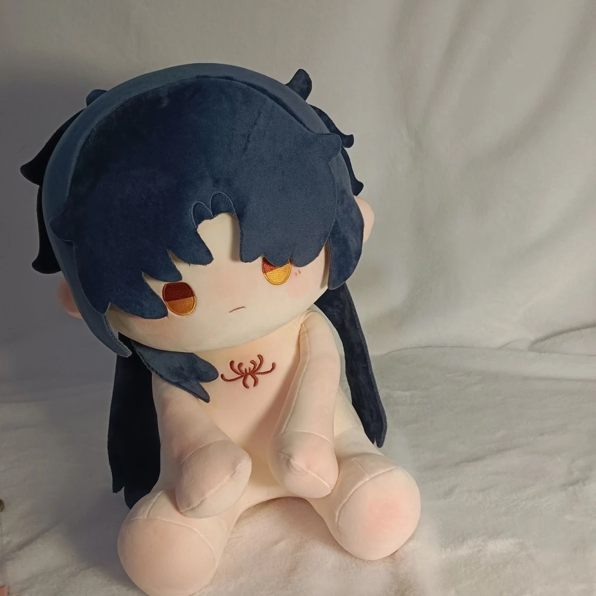 

Honkai: Star Rail Blade Cosplay Cartoon Furry Cotton Doll Sitting Position Naked Baby Maumet Adorable Delicacy Puppet Anime Gift