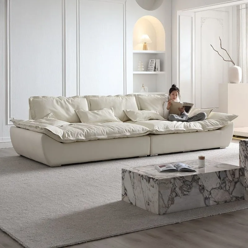 Living room Internet celebrity sailing  light luxury fabric   modern simple widened sitting deep sailing sofa fabric
