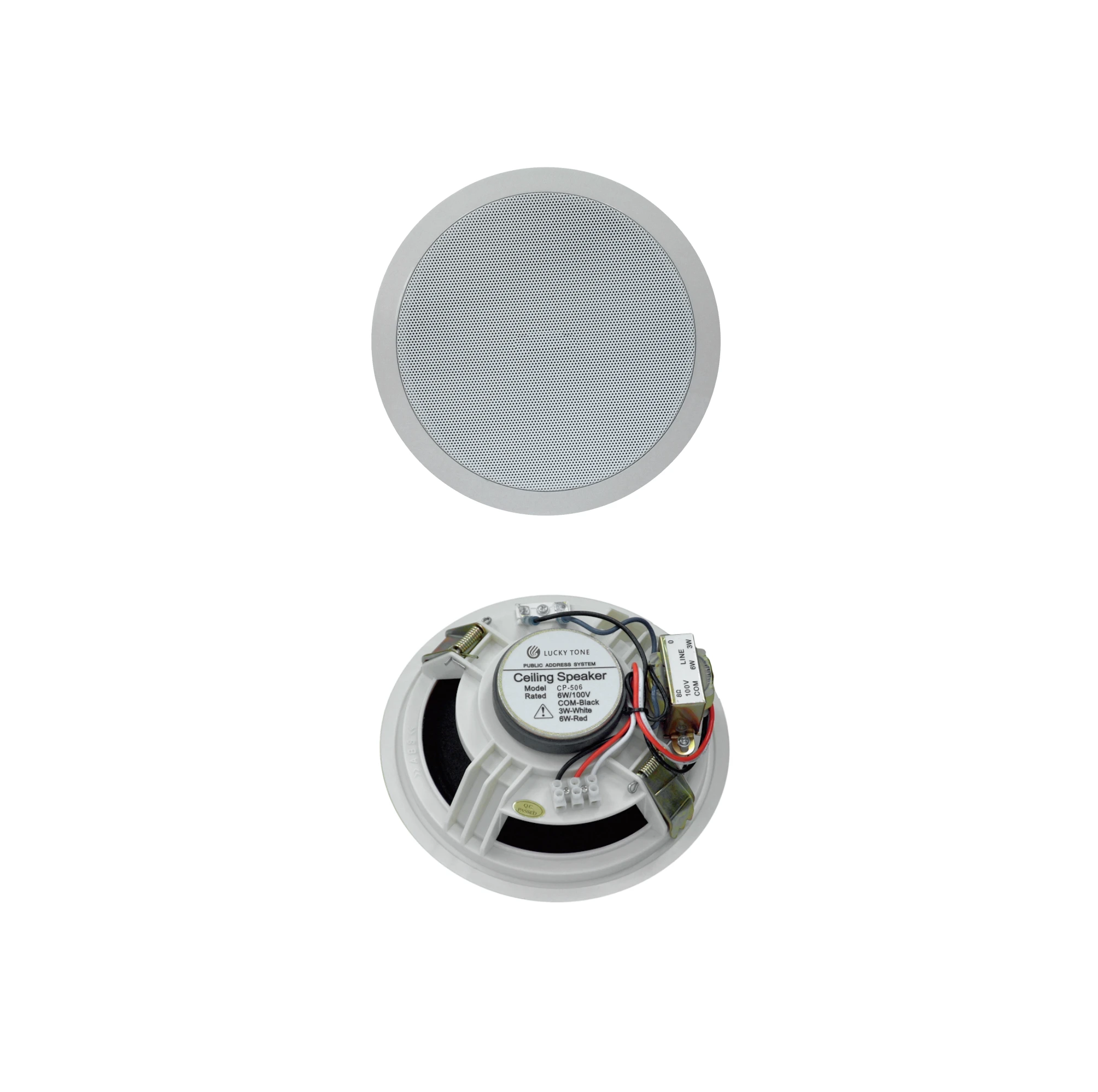 Amplificatore da parete touch screen! BA-415TC PK2 4*15 W Supporto audio multi-casa intelligente 8 pezzi Altoparlante da soffitto a gamma completa CP-606L Sistema PA