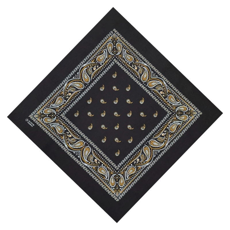 Hommes femmes foulards Vintage carré foulard Western Paisleys mouchoir livraison directe