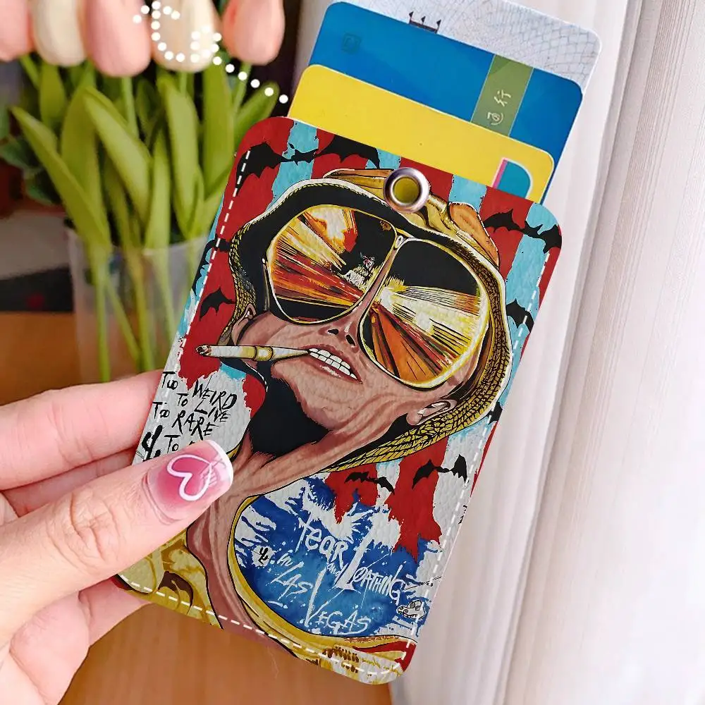 Hot F-Fear And L-Loathing In Las V-Vegas Cute Cartoon Inteated Elevator Card Acc Control Card Keychain Protective Cover Keychain