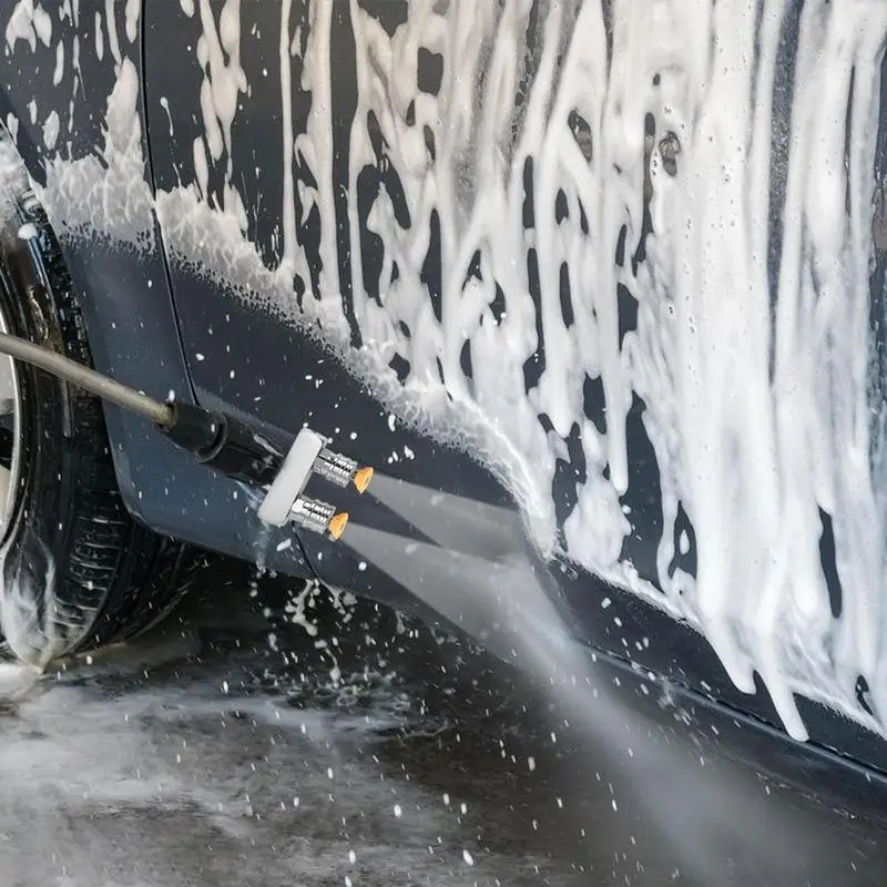 For Refer To Description  2 In 1 Power Washer Nozzle High-Pressure Car Washing Machine Car Washing Joint Double Head Double