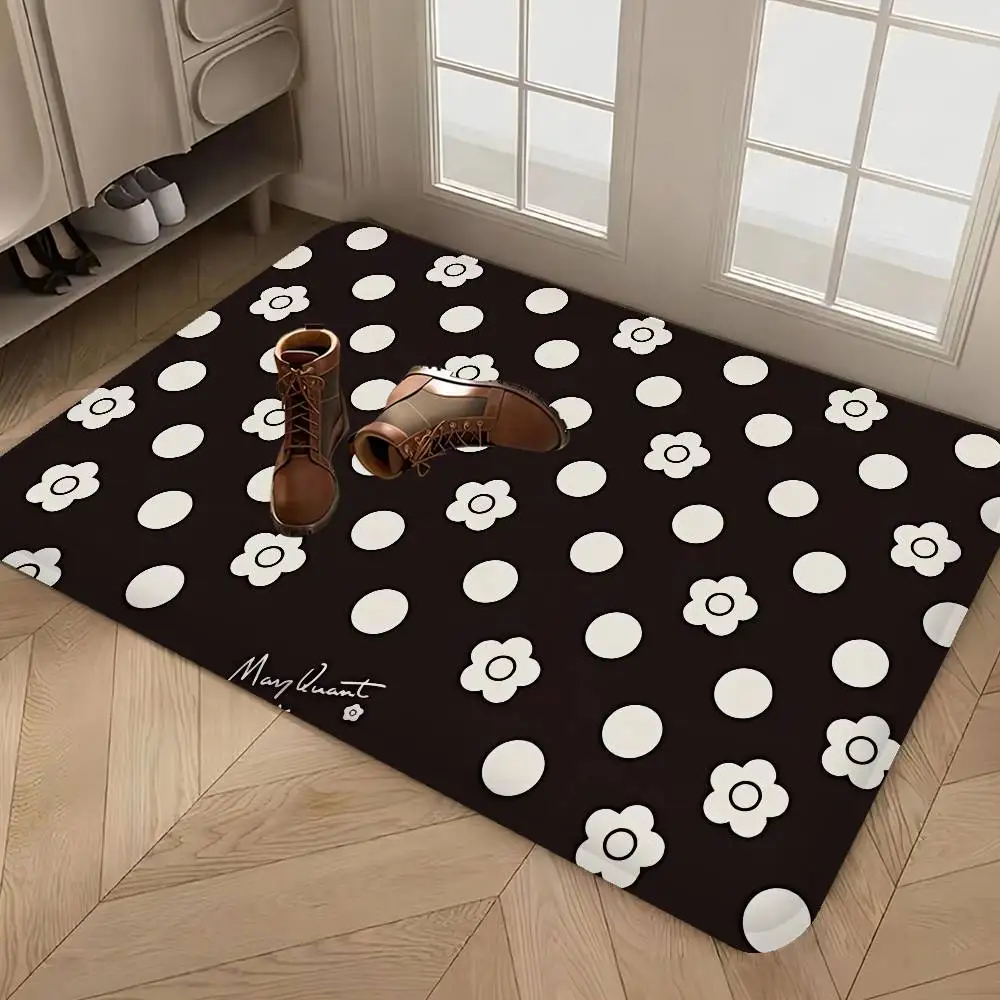 Fashion Logo Q-Quant M-Mary Door Mat Nordic Style Bedroom Living Room Doormat Home Balcony Anti-Slip Alfombra