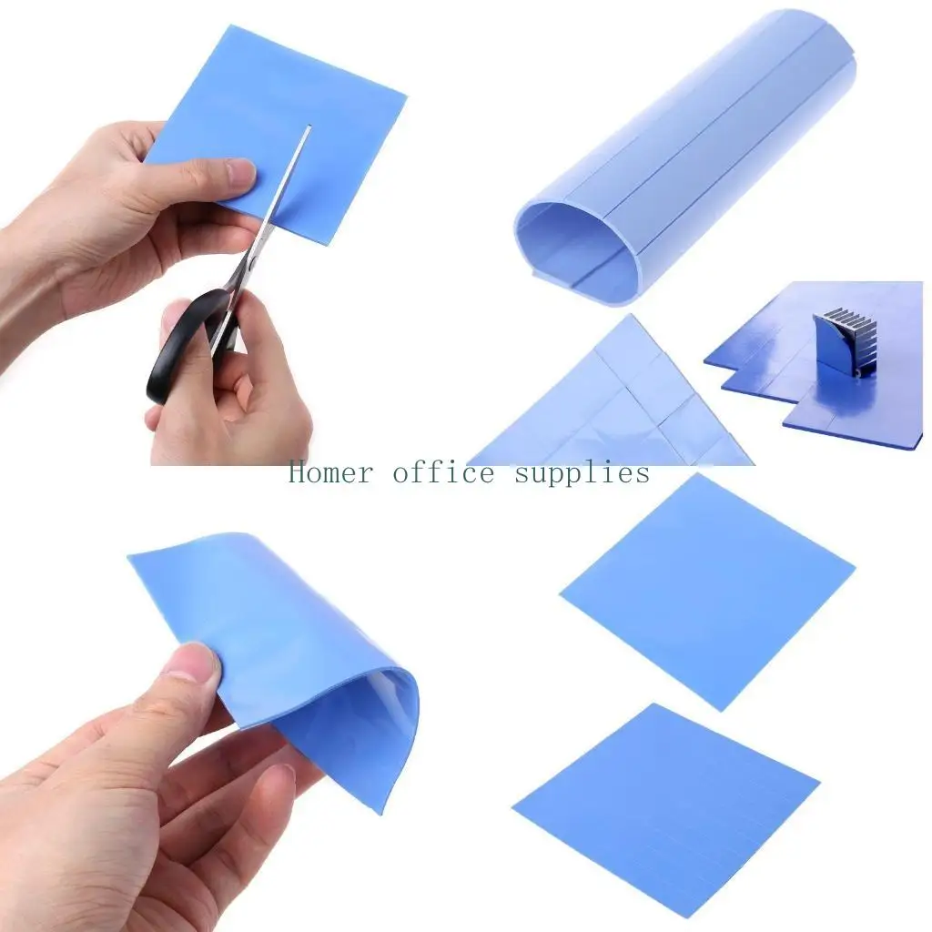 

K43B 100mmx100mmx0.5mm 1Sheet/100PCS Thermal Pad GPU CPU Heatsink Cooling Conductive