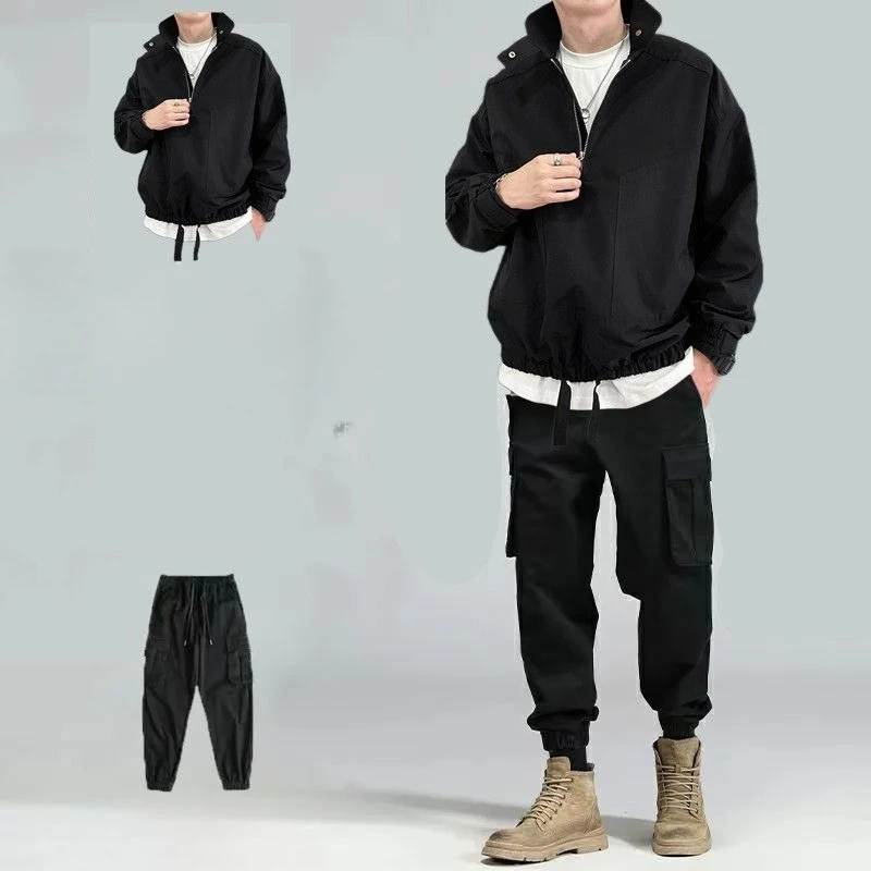 Spring Autumn New Men's Shell Jacket Coat Korean Style Trendy Stylish Casual Versatile Complete Outfit Menswear view 5