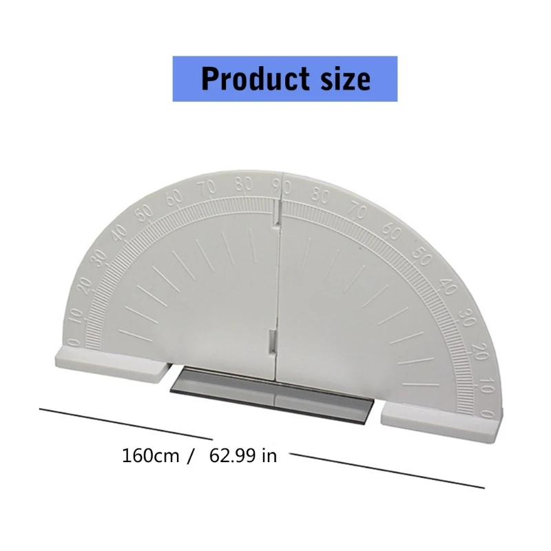 물리적 접이식 반원 각도기 평면 거울 반사 실험 도구
