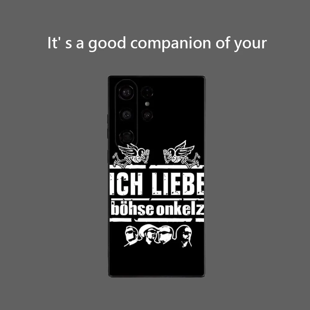B-Bohse O-Onkelz Rock Funda de teléfono para Samsung Galaxy S25 Ultra S22 S23 S24 Ultra S21 S20 5G Funda protectora de silicona suave TPU