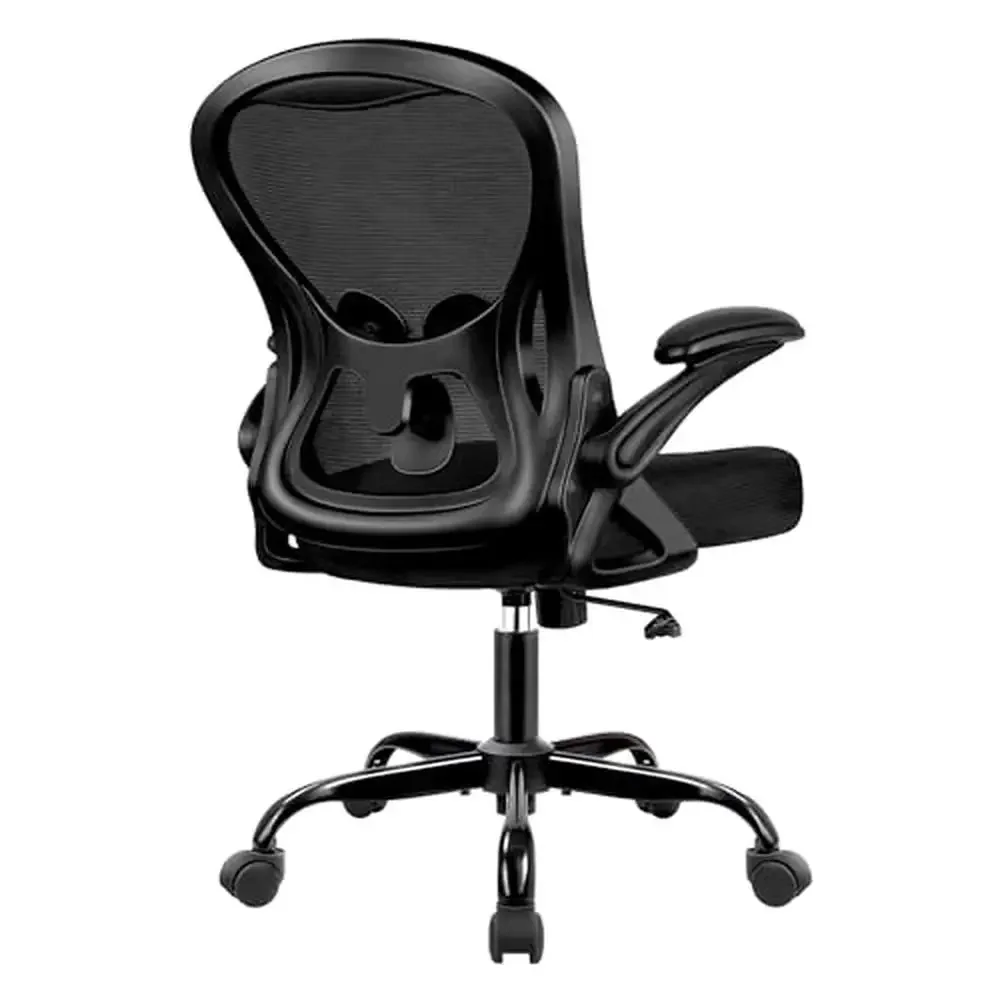 Mesh Ergonomic Office Desk Chair Adjustable Lumbar Support Breathable Swivel Task Chair Mid Back Rolling Chair Study Room