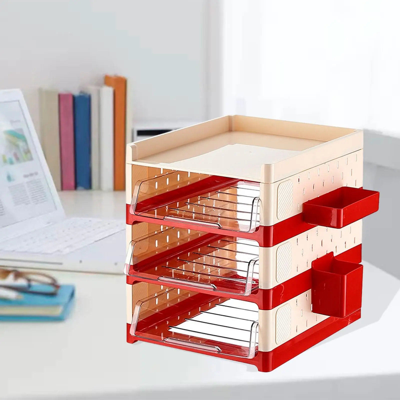 オフィスファイルホルダー スタイリッシュな省スペース 丈夫な多用途ドキュメントシェルフホルダー ファイルペーパーソーター ホームワークステーション オフィス 学校用