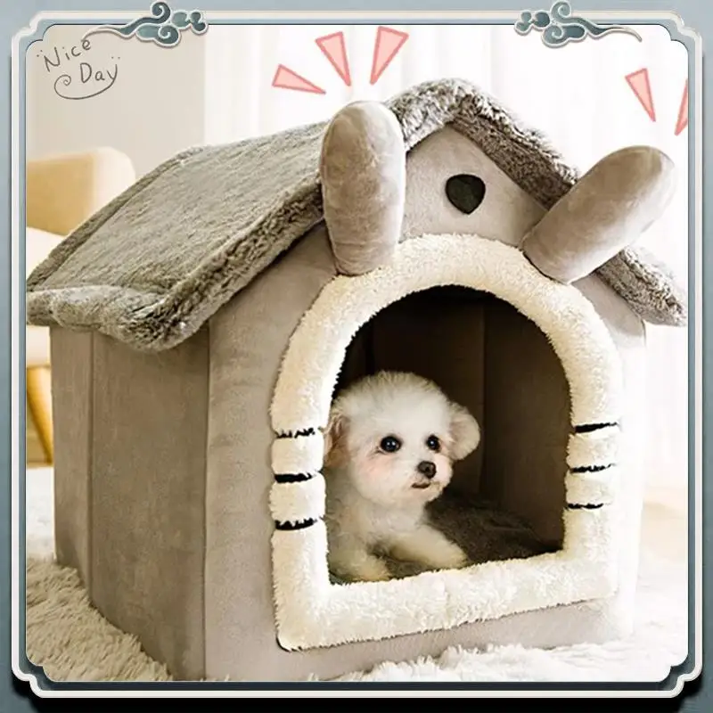 

Durable Cat/Dog Bed Removableand Washable Foldable Pet Sleepping Bed Cat House Kennel For Dog House Indoor Cat Nest