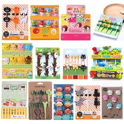 1 Set Cute Eyes Fruit Fork Plastic Fruit Pick Kids Bento Lunch Snack Cake Dessert Food Toothpick Kitchen Tableware Decor