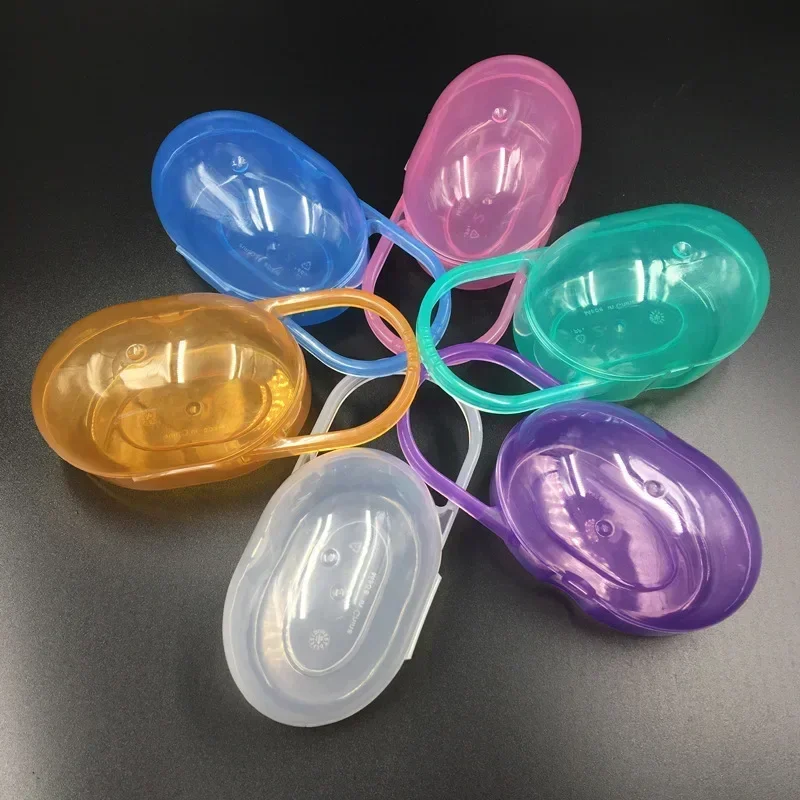 1pc Soothing Pacifier Storage Box Waterproof, Moisture-Proof, Dustproof Pacifier Box Plastic Portable Storage Box Pacifier Box