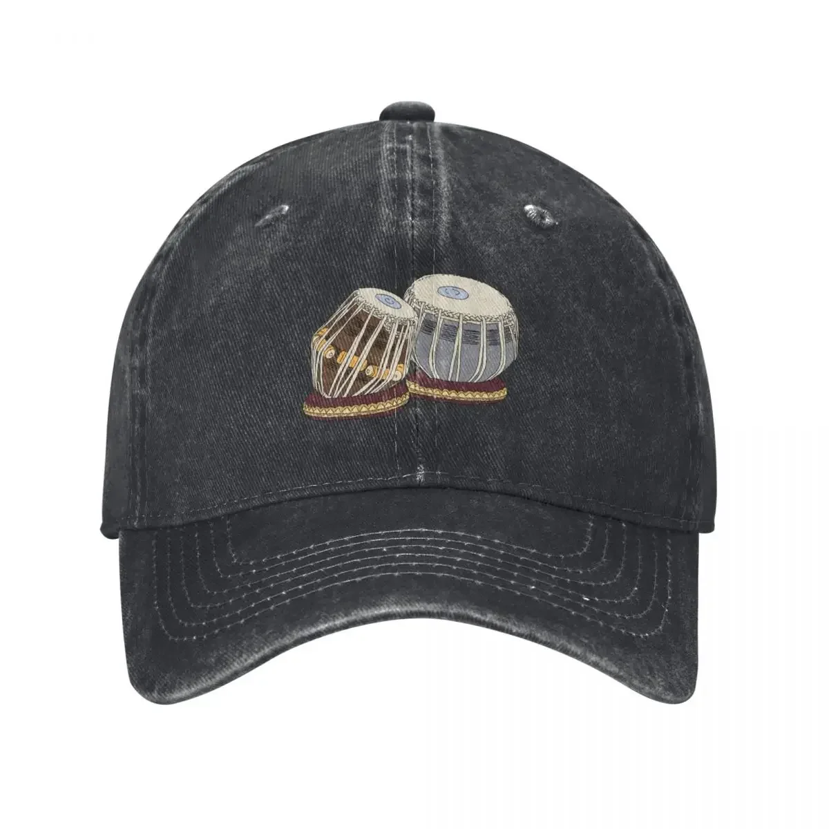 Tabla- Indian Music Instrument illustration Baseball Cap Icon Beach Outing Mens Caps Women's