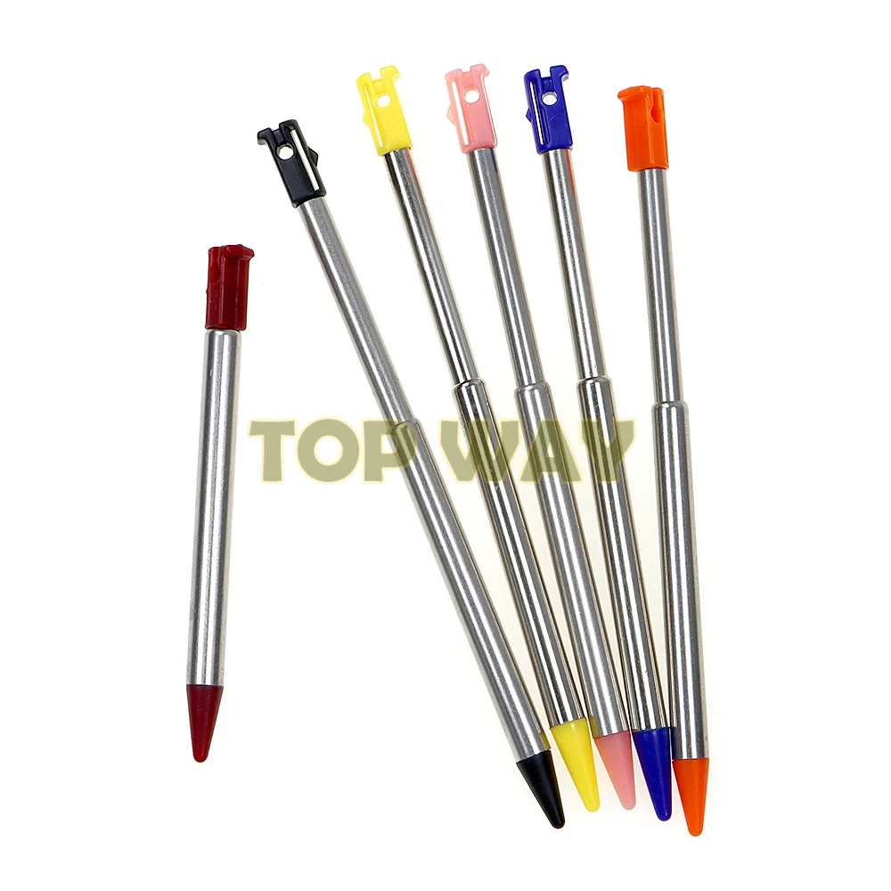 2PCS Adjustable Stylus For 3DS Expandable Metal Handwriting Pen Replacement Plastic Touch Pen Pencil Touchpen For 3DS