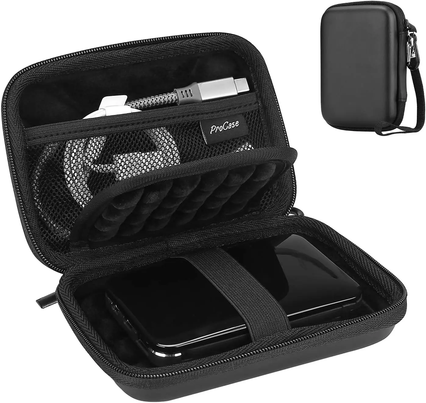 

2.5" External Hard Drive Case for Portable HDD/SSD, Shockproof Travel Storage Bag