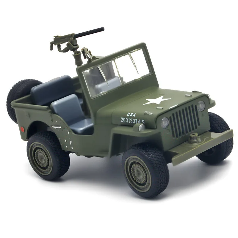 Modelo de coche militar fundido a presión de aleación 1/32, paneles de capó de apertura de simulación para revelar el motor para niños y adultos, juguete de regalo de colección