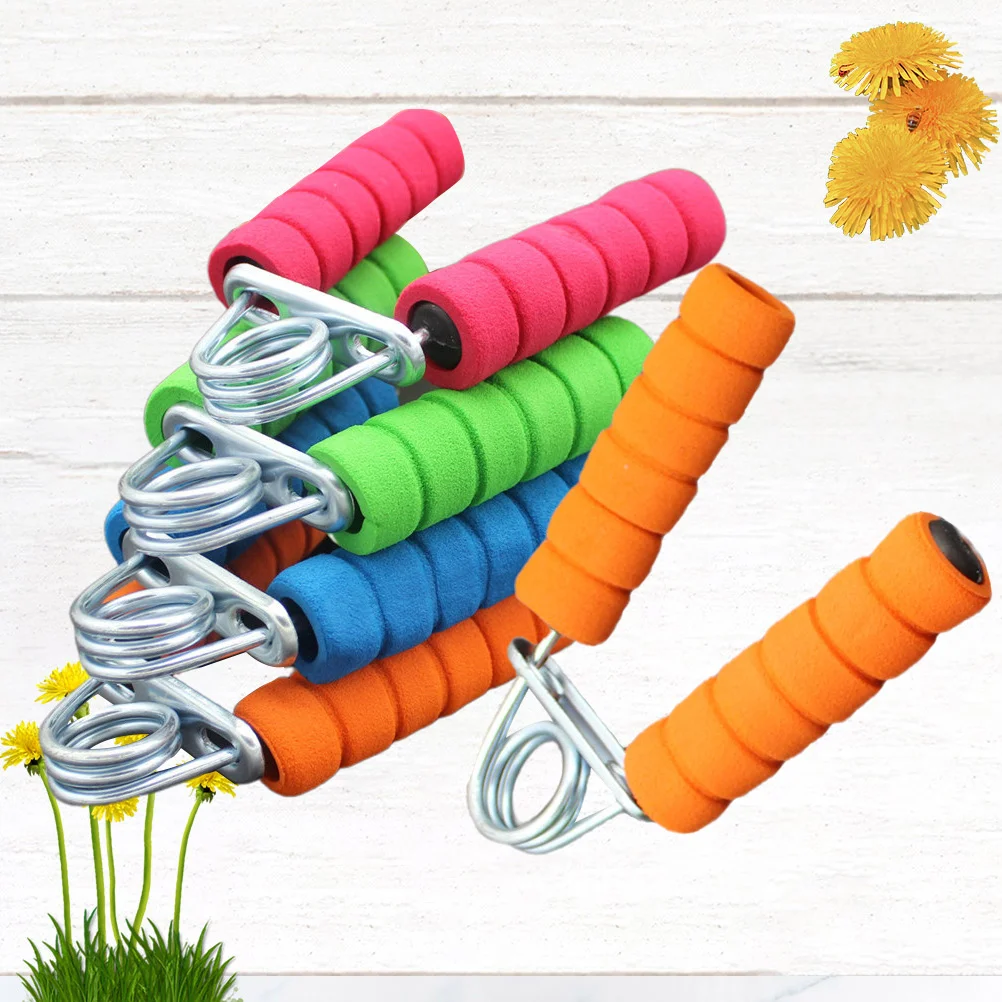 

5Pcs Steel Hand Grip Heavy Strength Exercise Training Tools Screw Thread Sponge Cover for Home Workout Grip Strength Trainer