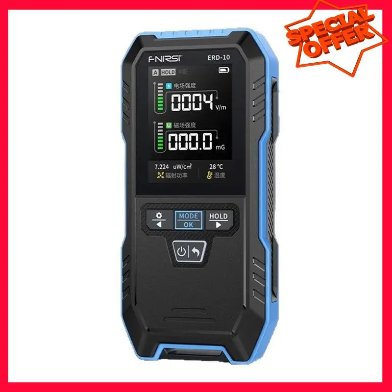 

-ESTR FNIRSI ERD-10 Electrical Electromagnetic Radiation Detector Household Appliances For Personal Dose Electromagnetic Field