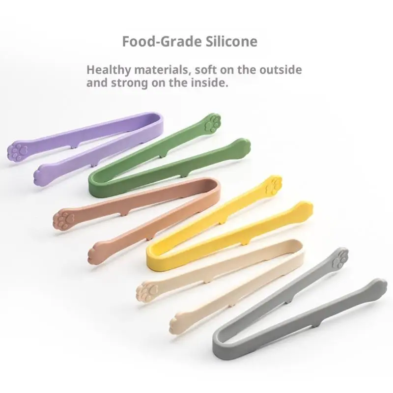 

Креативные японские силиконовые мини-щипцы в форме кошачьей лапы, нескользящие ручки, зажим для барбекю, хлеба, кухонные аксессуары