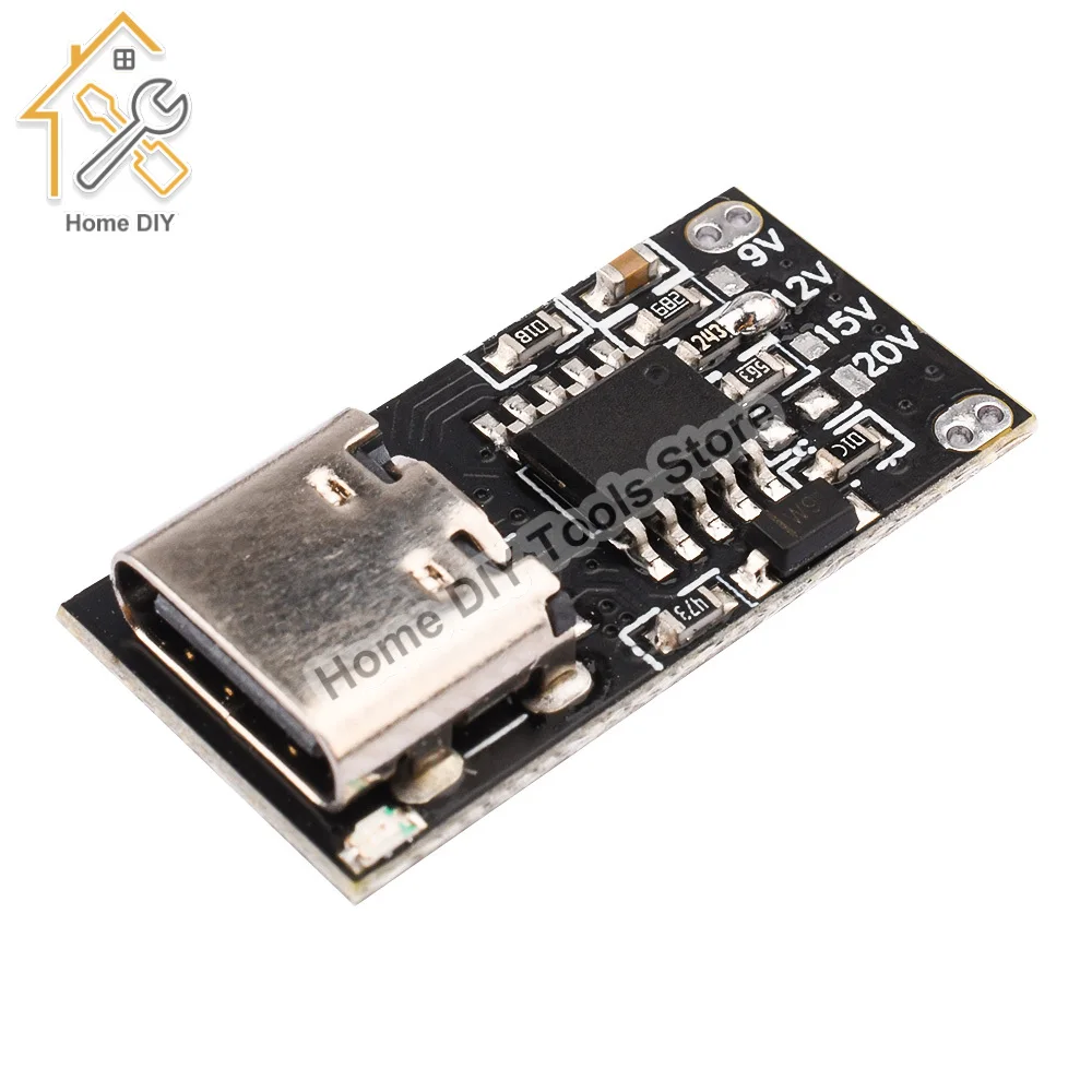 Type-C PD2.0 PD3.0 9V 12V 15V 20V PD/QC Fast Charge Trigger Polling Detector USB Boost Power Supply Change Module Charger Board