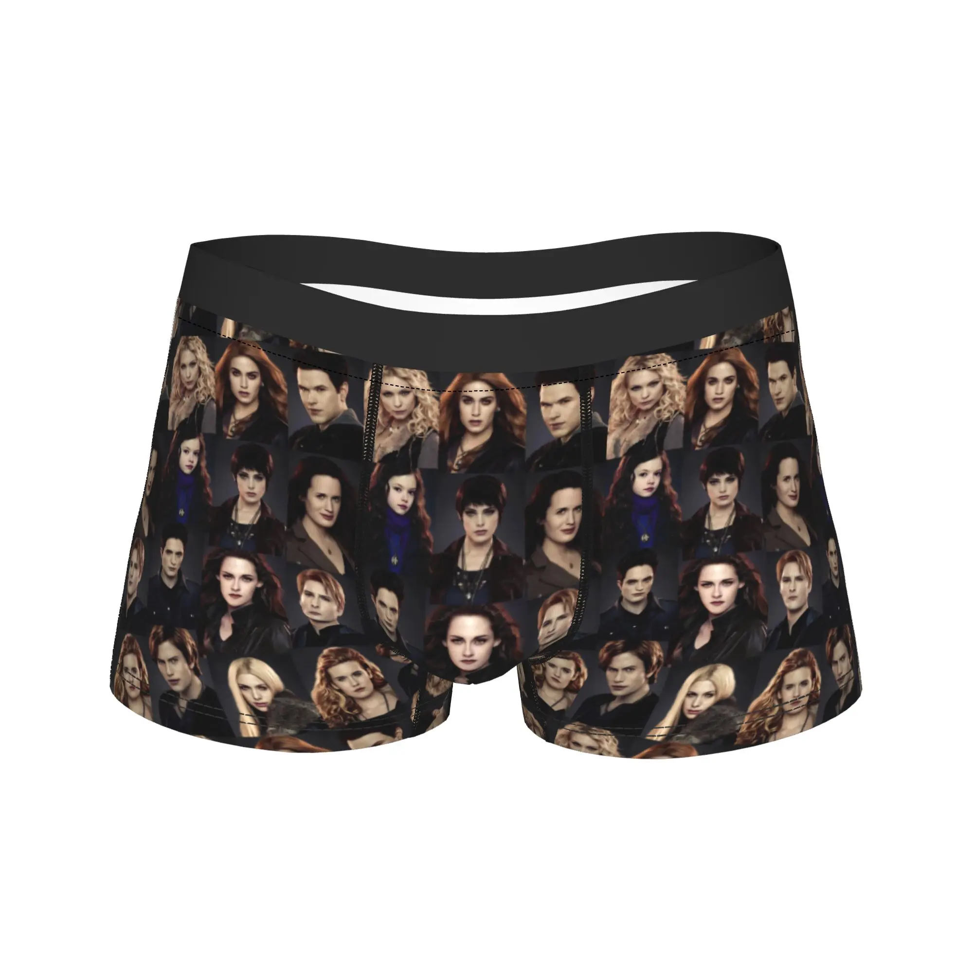 Men The Twilight Saga Movie Underwear Bella Edward Vampire Sexy Boxer Briefs Shorts Panties Male Soft Underpants S-XXL