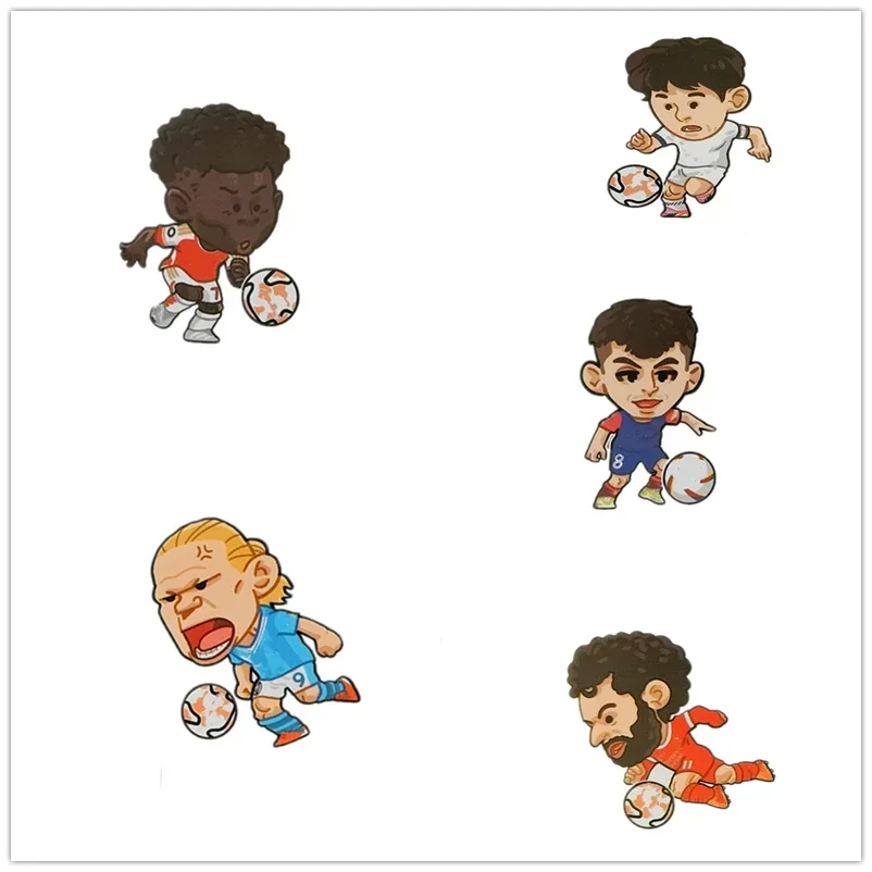 Football Star Haaland Cartoon Wall Stickers Soccer Leading Stars Sports Anime Poster Stickers Notebook Bike Laptop Sticker