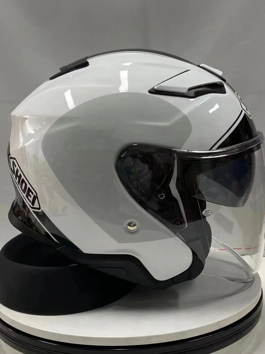 Open Face Helmet J-CRUISE 3/4 Helmet ADAGIO TC-6 WHT Double visor