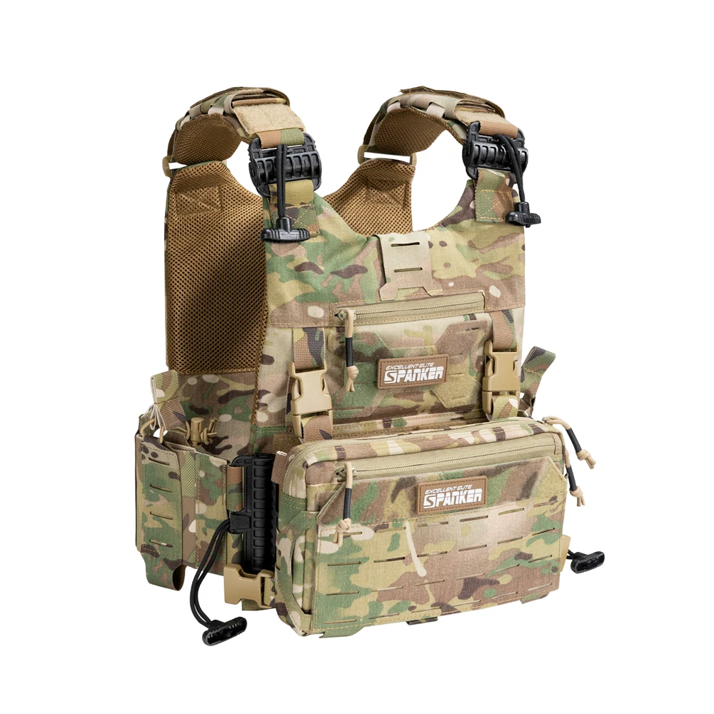 Tatcical Chest Rig Pouch Herren Funktionsweste Tasche Survival Army CAMO Molle System Kit Bag Rucksack Lokomotive Rucksack – Detail 16
