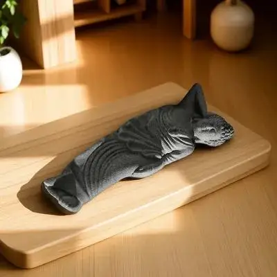 Small Reclining Buddha Statue Sandstone Craft Fish Tank Decor For Home Office Desktop Garden Aquarium Sleeping Buddha Ornament
