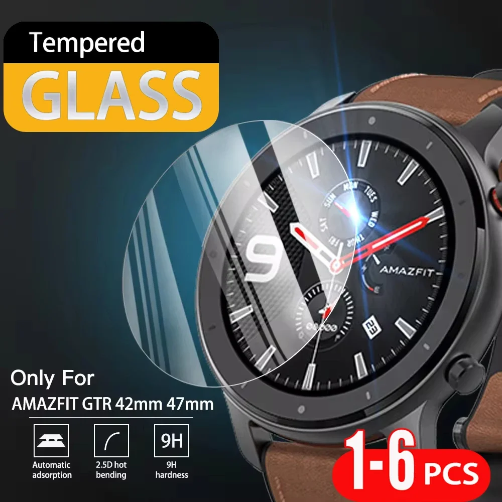 

Tempered Glass For Amazfit GTR 47MM 42MM Full Cover Screen Protector For Huami Amazfit GTR Anti-scratch Film Watch Accessories