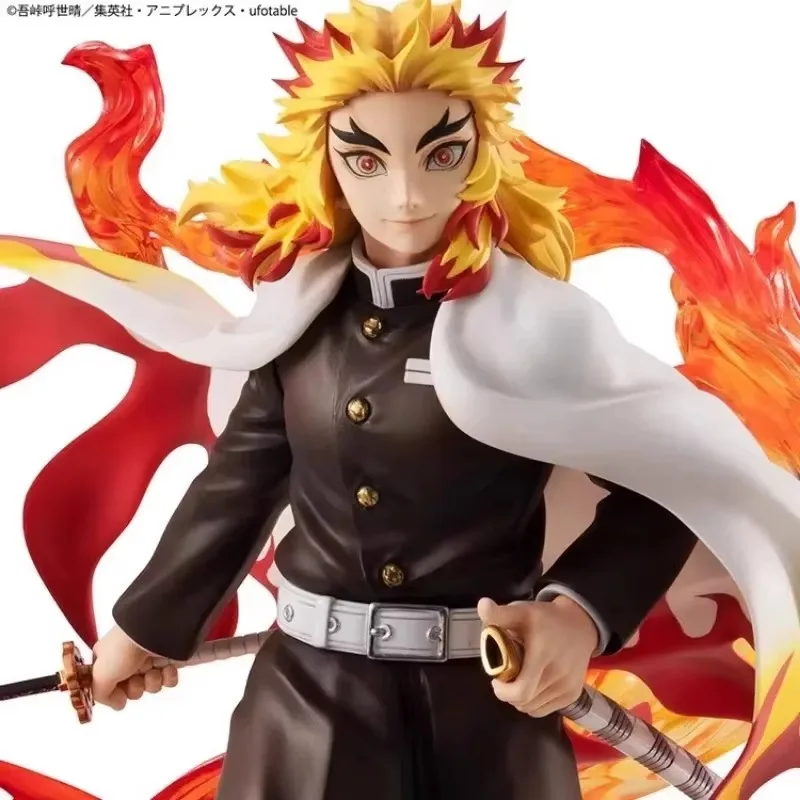 Demon Slayer GEM Series 22CM Rengoku Kyojuro Anime Figure Toys Desk Decoration Collection Model Statue Surprise Christmas Gift