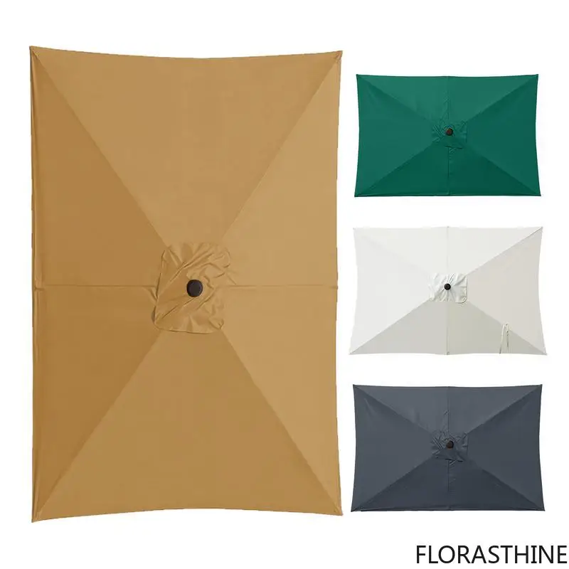 2x3 m Rectangular Patio Umbrella Cloth Replacement Canopy Duty Heavy Cantilever Parasol Top for Outdoor Deck, Backyard