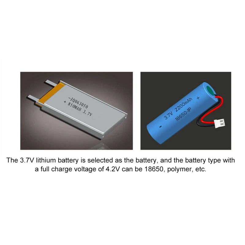 1-5 Stück Typ-C USB 3,7V 4,2V 1A 5W Lithium Li-Ionen 18650 Akku-Ladeplatine DC-DC Step-Up Boost Modul TP4056 DIY-Kit Teile – Detail 4