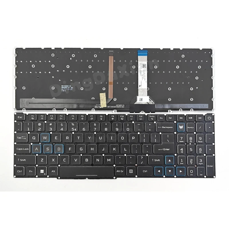 D+New For Acer Predator Helios 300 PH315-54 PH315-55 PH317-55 PH317-56 Series Laptop Keyboard US Backlit