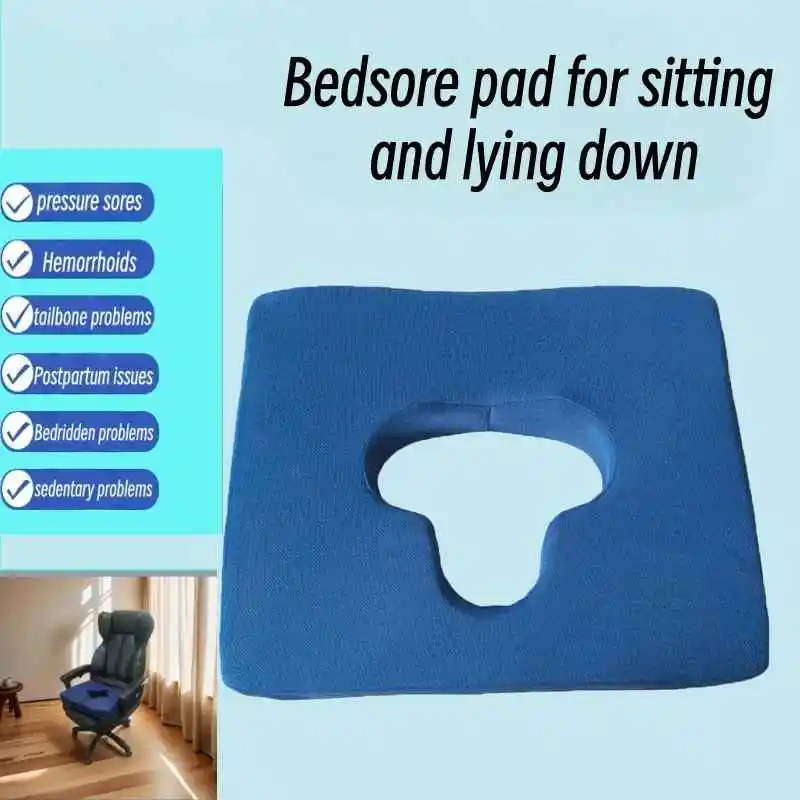 Anti-Decubitus Breathable Care Pad Wheelchair Cushion Ergonomic Anti-Slip Seat Pillow for Bedridden Patient Pressure Sore