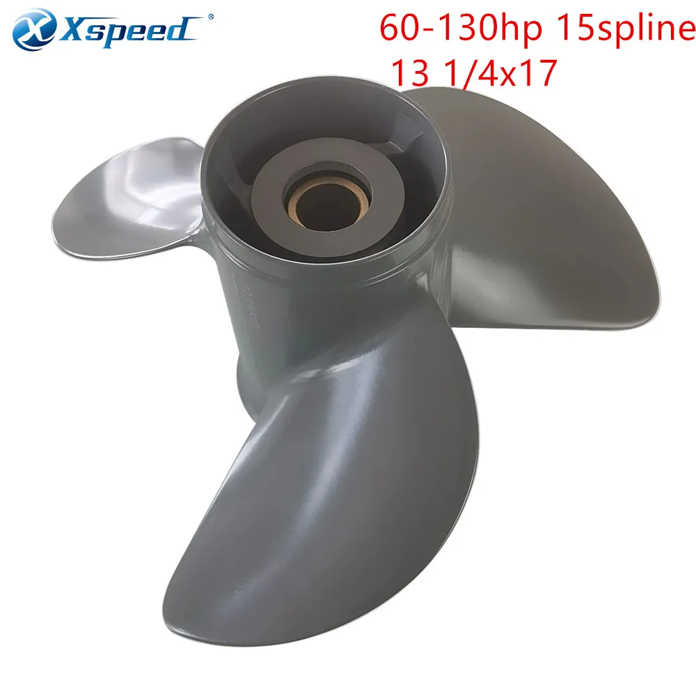 

Xspeed Propeller Propeller 13 1/4x17 Fit Honda Outboard Engine BFP60A BF75 BF90 BF115A Aluminum 15 Tooth Spline RH 58130-ZW1-017