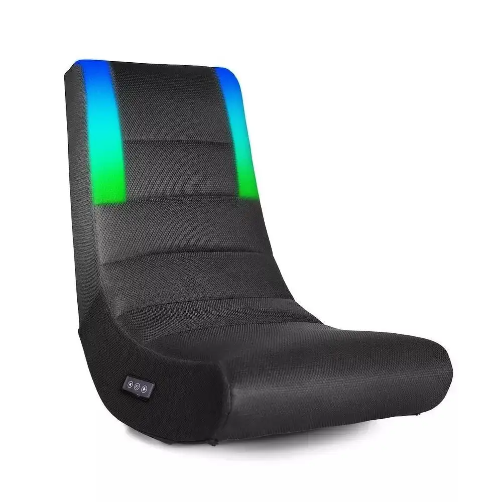 Rocker Floor Rocker Gaming Chair with RGB Lighting, No Assembly