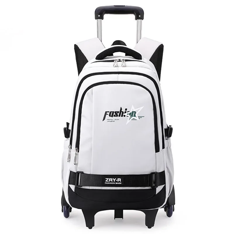 New Trolley Backpack Schoolbag for Middle School Students Elementary Rolling Bag Daypack for Teen Boys Mochilas Escolares Plecak