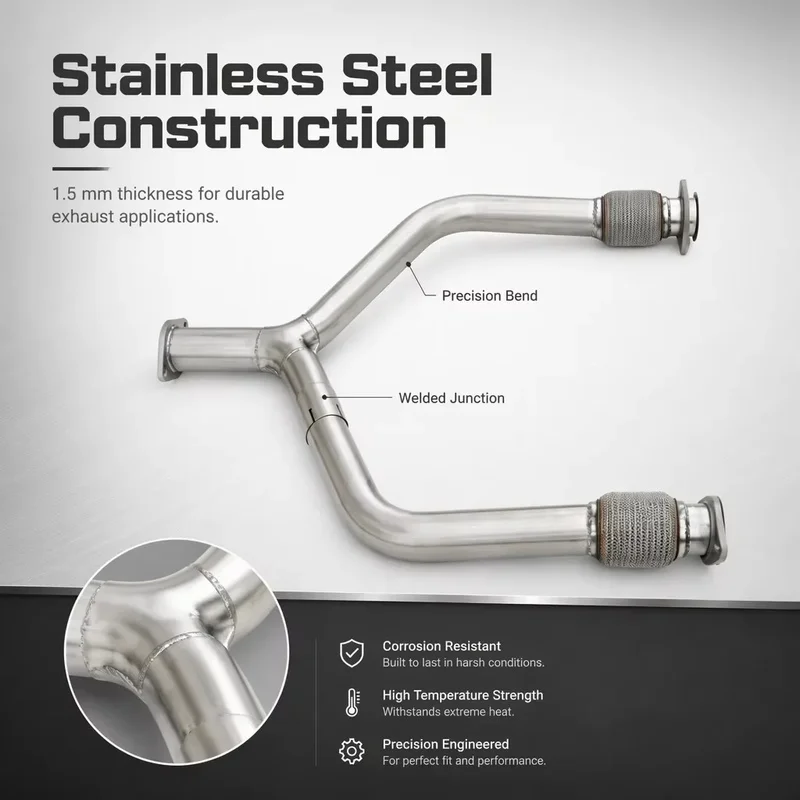 Perfectly Customized Performance Exhaust Downpipe Y-pipe Specifically Designed for Infiniti G25 G35 G37 2003-2013