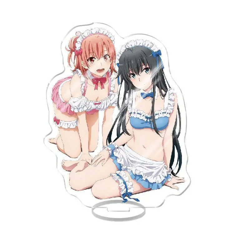 أنيمي بلدي في سن المراهقة رومانسية كوميديا SNAFU الاكريليك حامل نموذج يوكينوشيتا يوكينو تأثيري زخارف مكتب نموذج لوحة الدعائم الحلي الهدايا